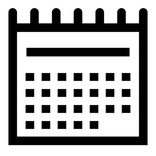 Calendar Month Outline Icon Outline Style — Stock Vector