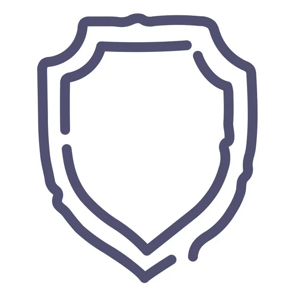 Garde Protéger Icône Sécurité Dans Style Outline — Image vectorielle