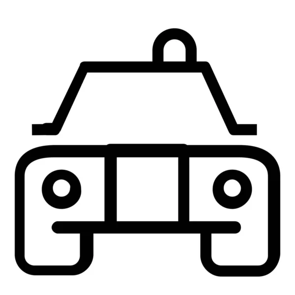 Automobile Car Transportation Icon Outline Style — Stock Vector