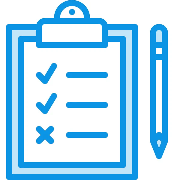 Todo Checklist Tasks Icon Filled Outline Style — стоковый вектор