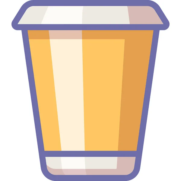 Выпить Забрать Кофе Значок Заполненном Набросок Стиле — стоковый вектор