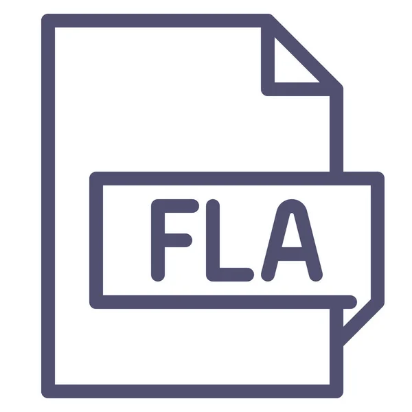 ファイル フォルダカテゴリの拡張子フラッシュアイコン — ストックベクタ