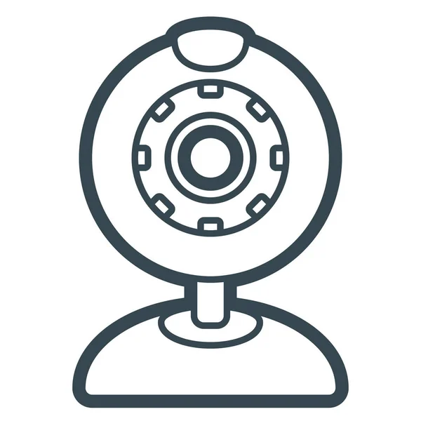 Webcam Kamera Symbol Outline Stil — Stockvektor