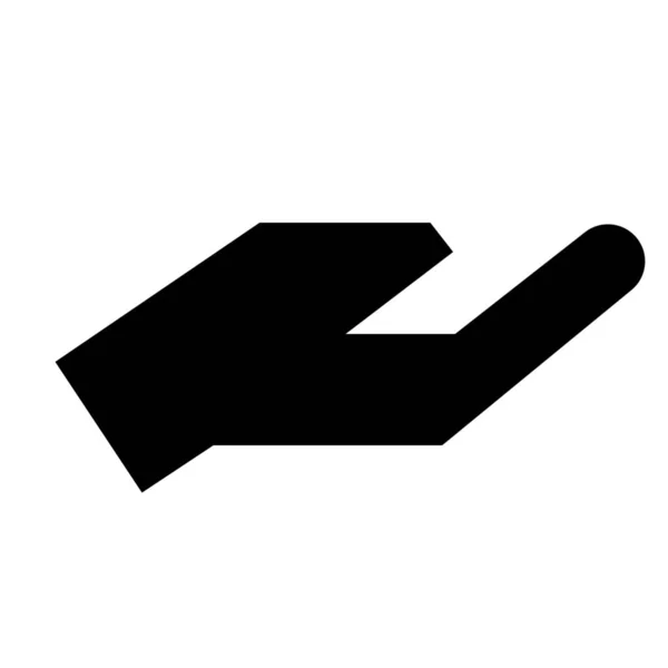 Handanforderung Share Symbol Solid Stil — Stockvektor