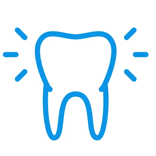 Pain Teeth Tooth Icon Outline Style — Stock Vector