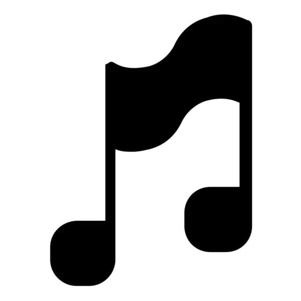 Icono Entretenimiento Música Audio Estilo Sólido — Archivo Imágenes Vectoriales