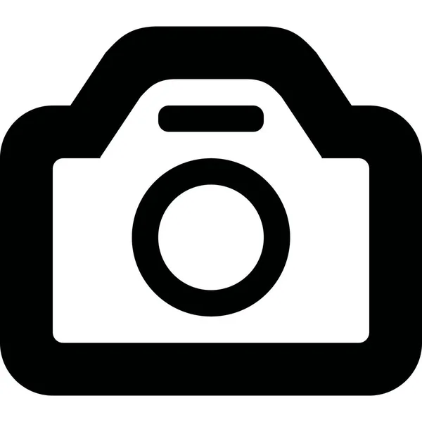 Imagen Cámara Icono Foto Estilo Del Esquema — Vector de stock