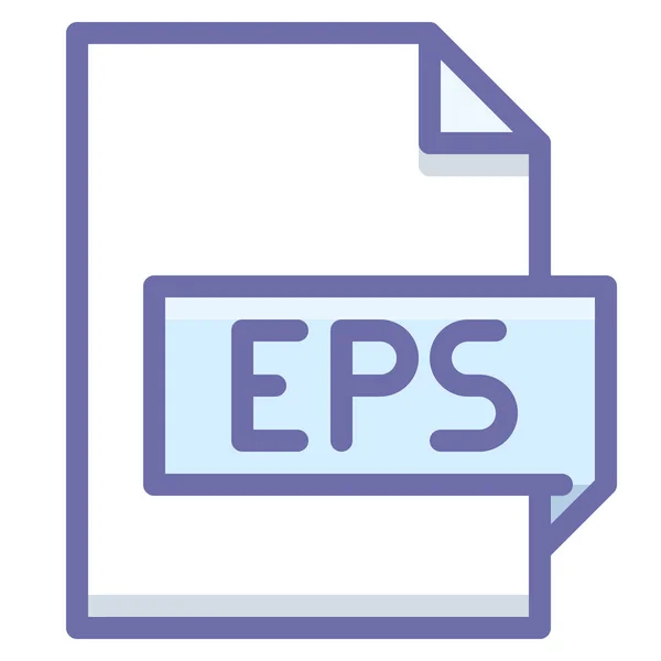 Encapsulated Εικονίδιο Postscript Αρχείων Στην Κατηγορία Αρχεία Φακέλους — Διανυσματικό Αρχείο