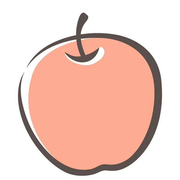 Ikona Jabłka Owocowego — Wektor stockowy