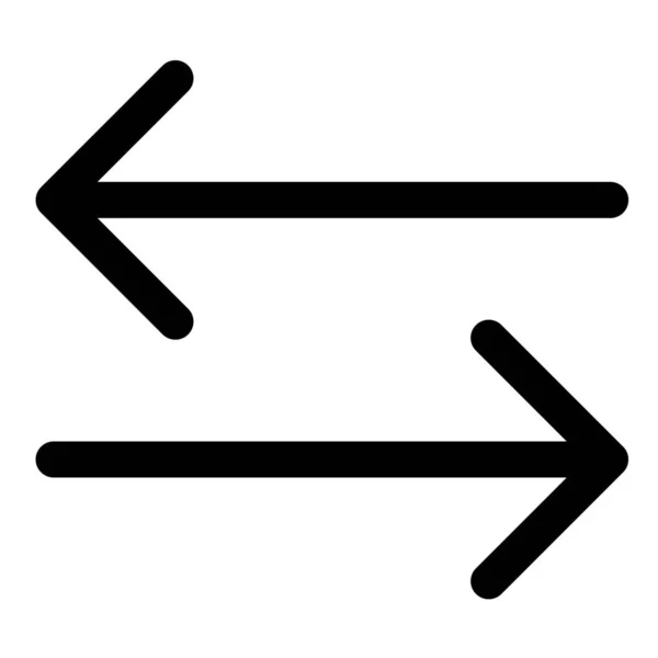 Umrisssymbol Für Wechselkurse Umrissstil — Stockvektor