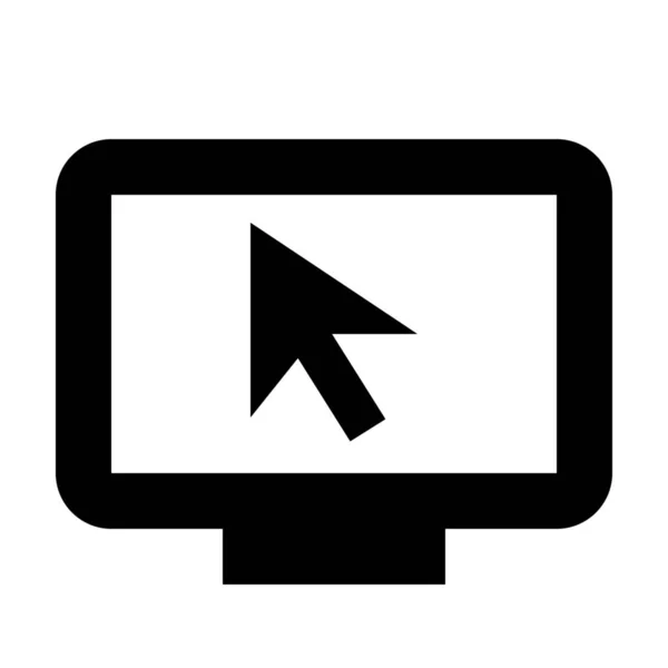 Internet Smarttv Icon Solid Style — Stock Vector