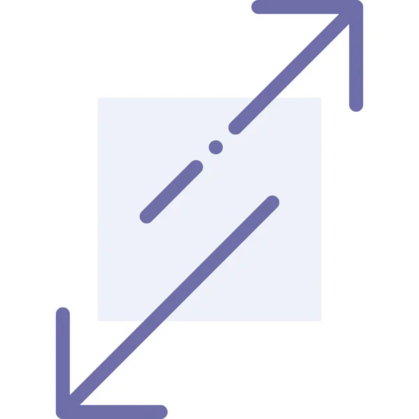 Pijl Verandering Richting Pictogram Pijlen Categorie — Stockvector