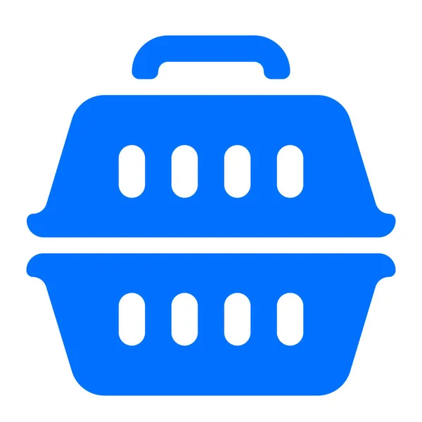 Carrier Pet Supplies Icon Solid Style — Stockový vektor