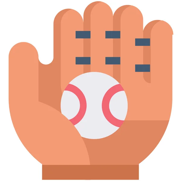 Δραστηριότητα Μπάλα Του Μπέιζμπολ Εικονίδιο Στην Κατηγορία Αθλητισμός — Διανυσματικό Αρχείο