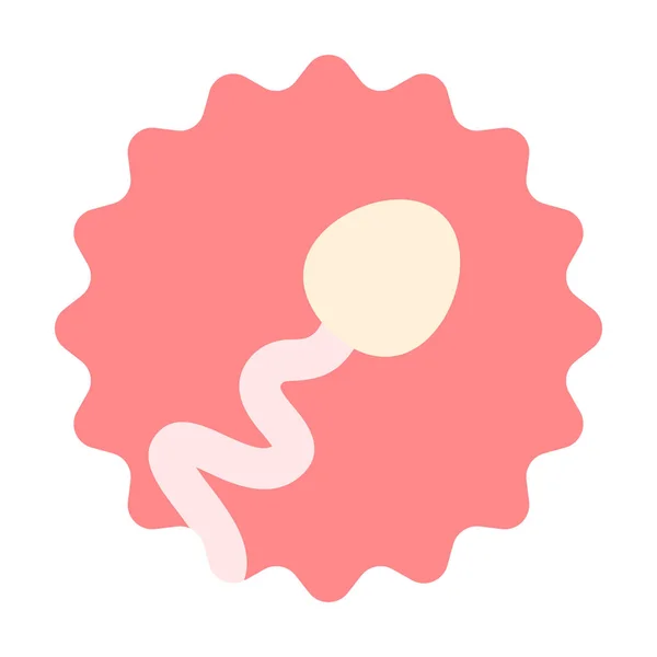 Father Sperm Flat Icon Flat Style — Stock Vector