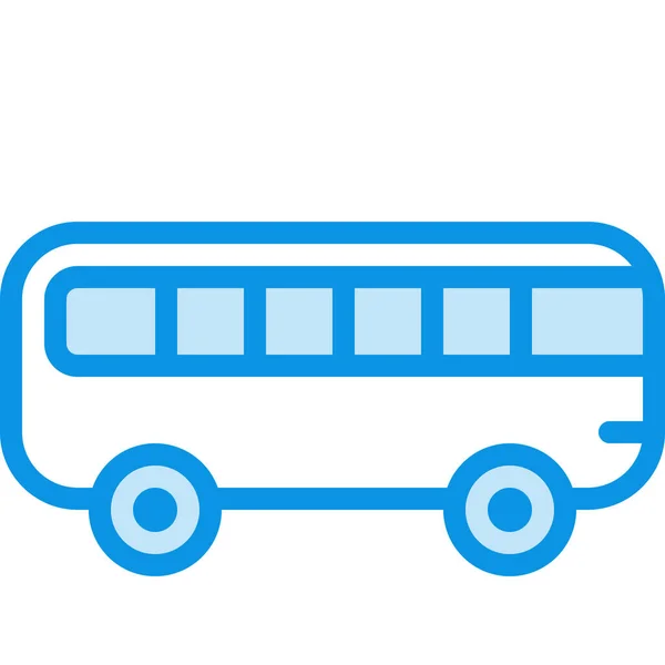 Bus Transport Outline Icon Outline Style — 스톡 벡터