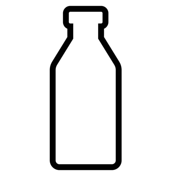 Fles Outline Eten Drinken Icoon Outline Stijl — Stockvector