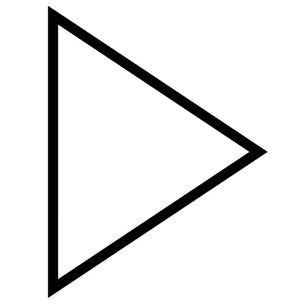 Spelen Outline Arrows Icoon Outline Stijl — Stockvector