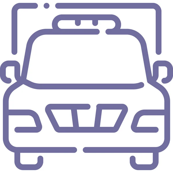 Araçlar Ulaşım Kategorisindeki Ambulans Aracı Acil Durum Simgesi — Stok Vektör
