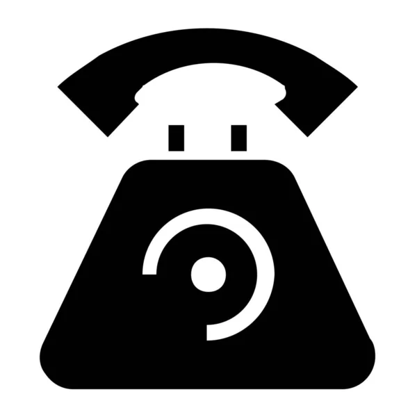 Іконка Телефону Виклику Стилі Solid — стоковий вектор