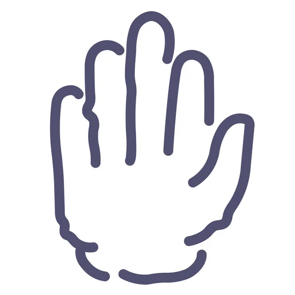 Ikone Der Handfläche — Stockvektor