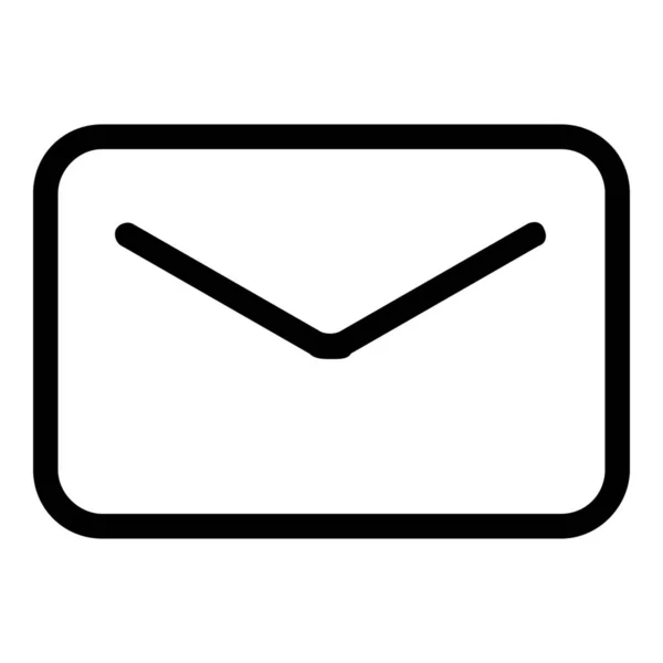 Mensaje Correo Electrónico Icono Estilo Esquema — Vector de stock