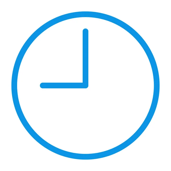 Icono Historia Del Tiempo Reloj Estilo Esquema — Vector de stock