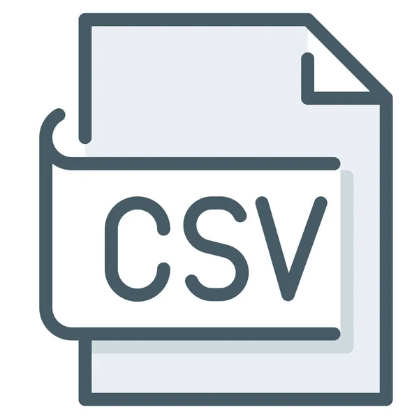 Csv 페이지 아이콘 — 스톡 벡터