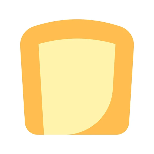 Bread Butter Sandwich Icon Flat Style — Stock Vector