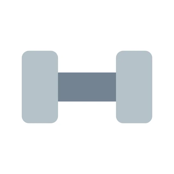 Dumbbell Gym Icono Plano Estilo Plano — Vector de stock