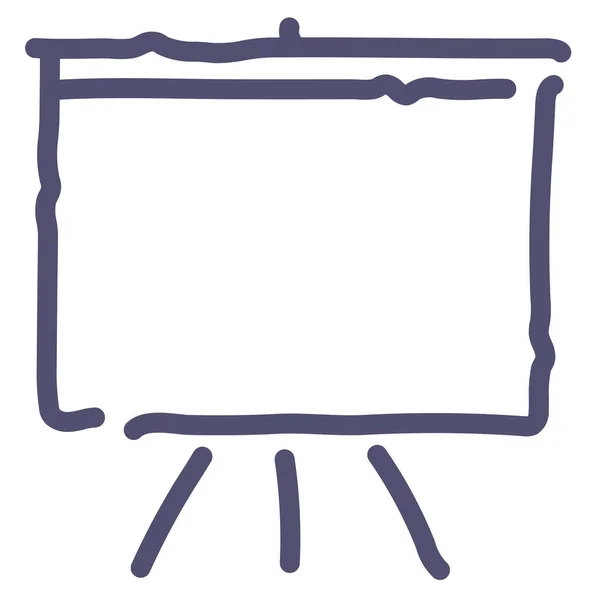 Board Deck Presentation Icon Outline Style — Stock Vector