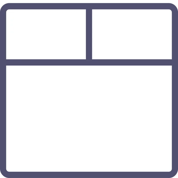 Grid Layout Wireframe Icon Outline Style — Stock Vector