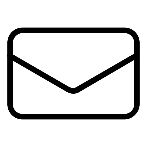 Mensaje Correo Electrónico Icono Estilo Esquema — Vector de stock