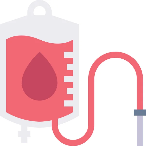 Ikona Dawstwa Krwi Worek Szpitalach Kategorii Opieki Zdrowotnej — Wektor stockowy