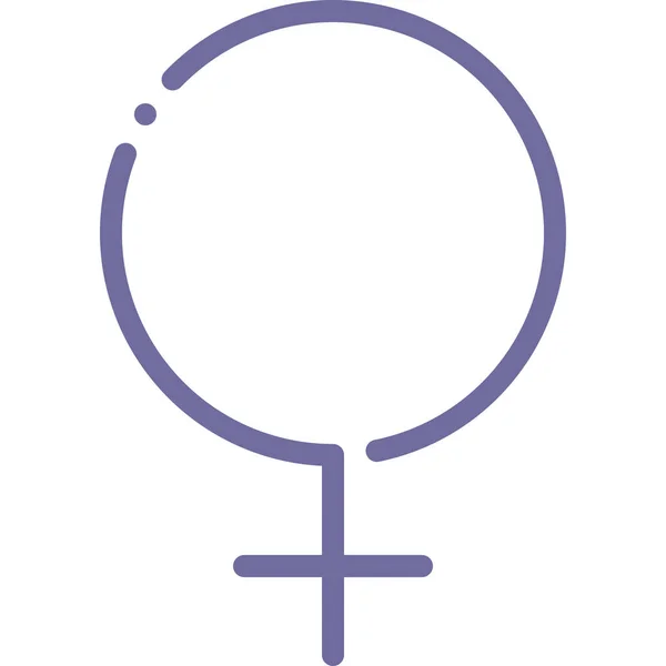 Значок Знака Женщины — стоковый вектор