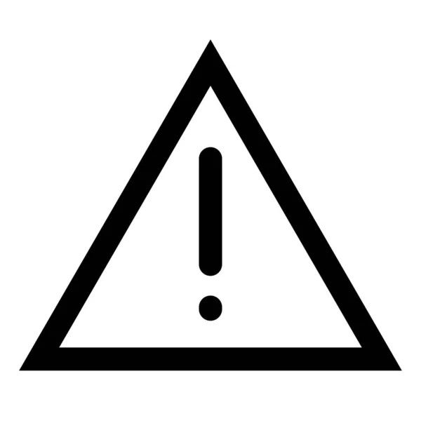 Icono Alerta Error Atención Estilo Esquema — Vector de stock