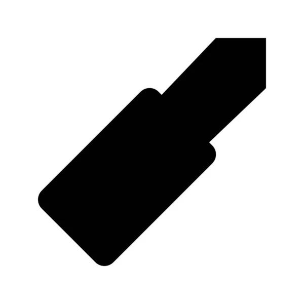 Bit Šroubovák Solid Icon Solid Style — Stockový vektor