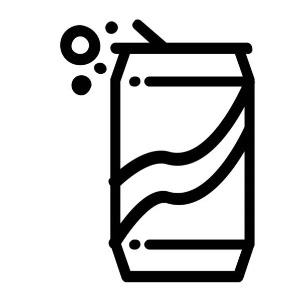 Can Soda Alcohol Icon Outline Style — Image vectorielle