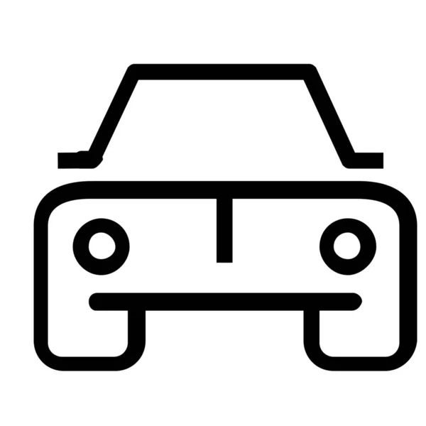 Icono Transporte Automóviles Estilo Esquema — Vector de stock