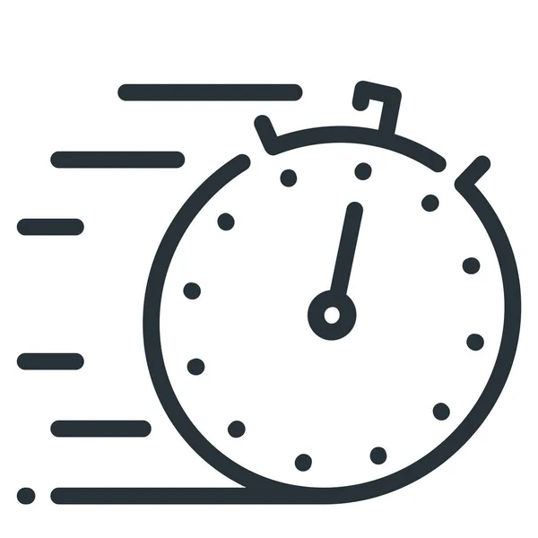 Expreslevering Stopwatch Pictogram — Stockvector