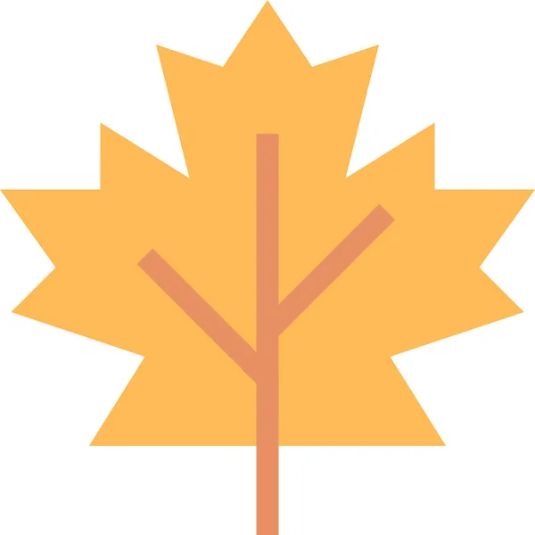Икона Осеннего Экологического Листа Природе Открытом Воздухе Категории Приключений — стоковый вектор