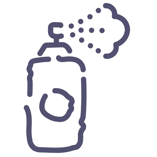 Airbrush Dezodor Spray Ikon Körvonalazott Stílusban — Stock Vector