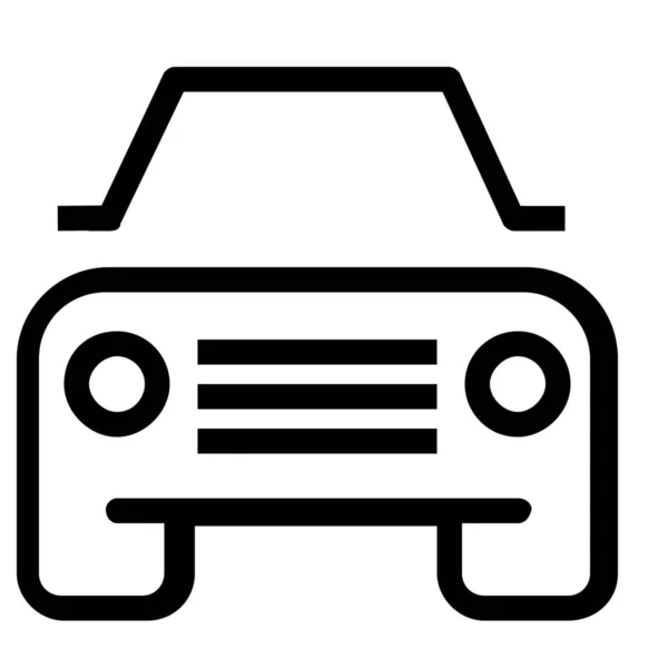 Icono Transporte Automóviles Estilo Esquema — Vector de stock