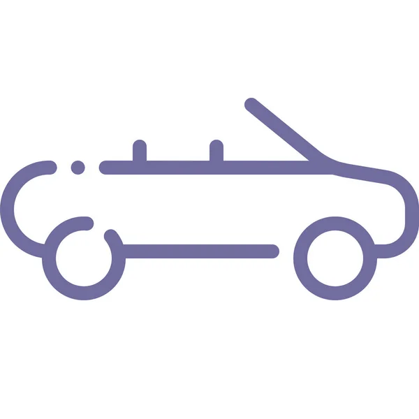Εικονίδιο Μεταφοράς Αυτοκινήτων Cabriolet Στην Κατηγορία Οχημάτων Τρόπων Μεταφοράς — Διανυσματικό Αρχείο