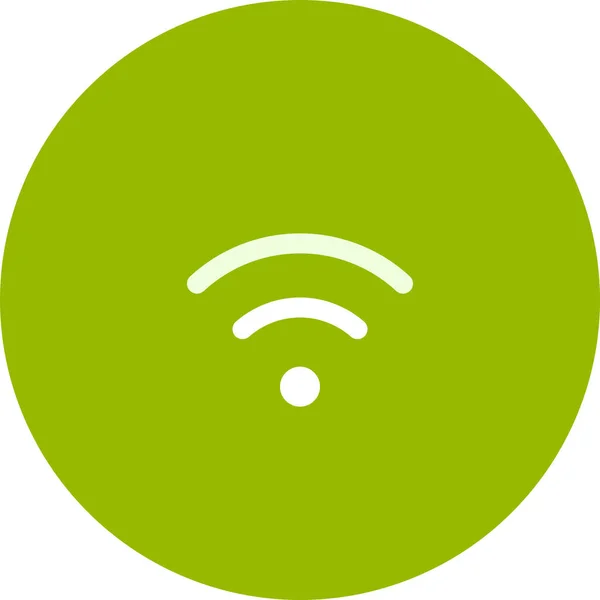 Wifi Symbol Für Verbindungssignale Flachen Stil — Stockvektor