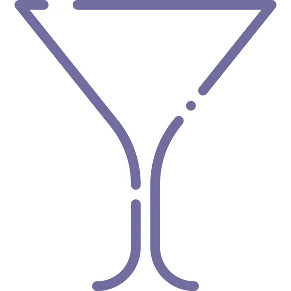 Picie Alkoholu Szklanej Ikony Kategorii Żywność Napoje — Wektor stockowy
