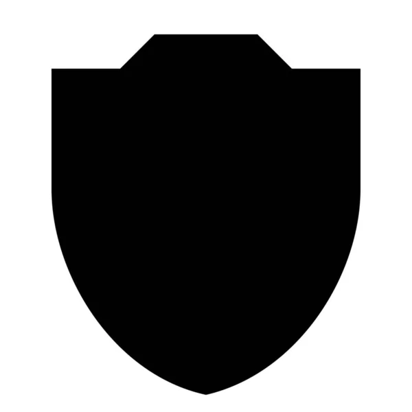 Firewall Escudo Icono Sólido Estilo Sólido — Vector de stock