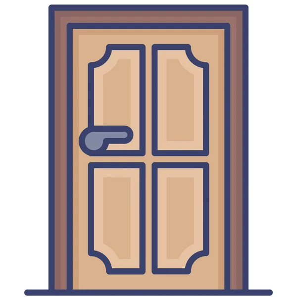 Puerta Entrada Propiedad Icono — Vector de stock