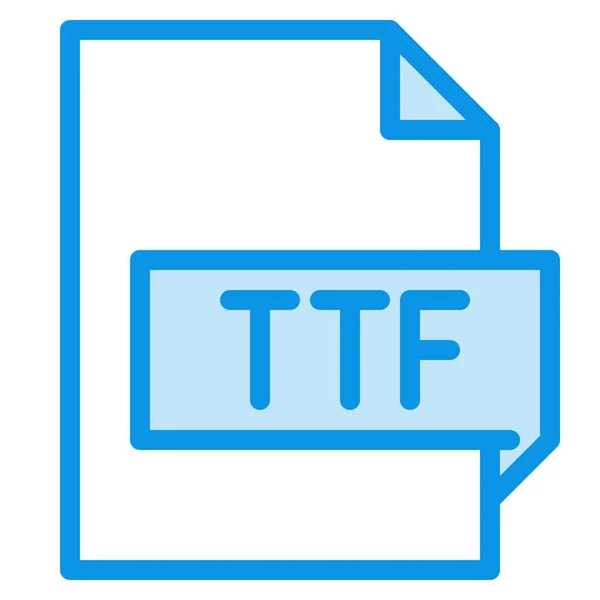 拡張子ファイル フォルダカテゴリのTf型アイコン — ストックベクタ