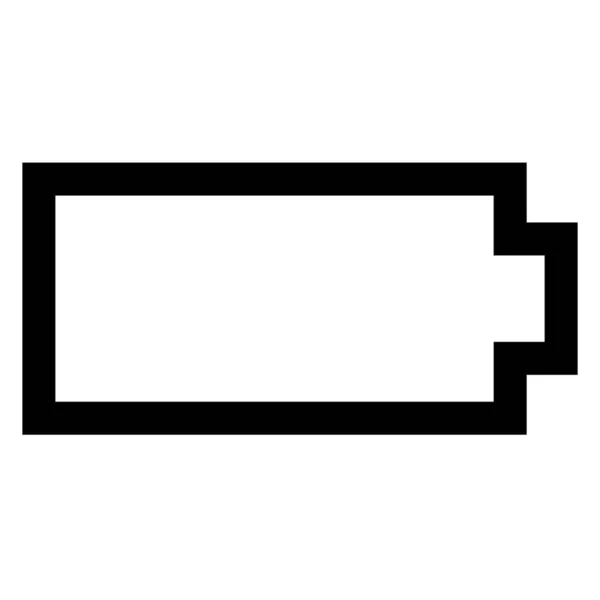 Ikona Nabíjení Akumulátoru Baterie Stylu Osnovy — Stockový vektor